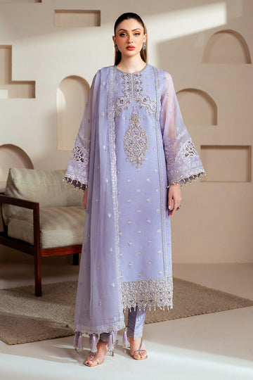 Alizeh AF-BHM-4041 Marine Aymal Luxury Bamber Chiffon Collection 2025
